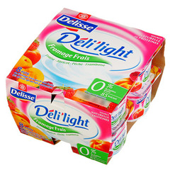 Fromage blanc Deli'light fruits 0% 8x100g