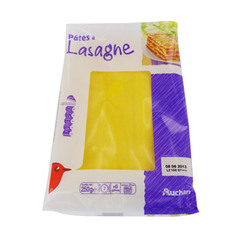 Auchan pates lasagnes X6 -250g
