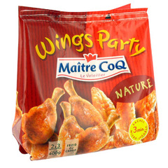 Maitre coq wings party nature sac 400g