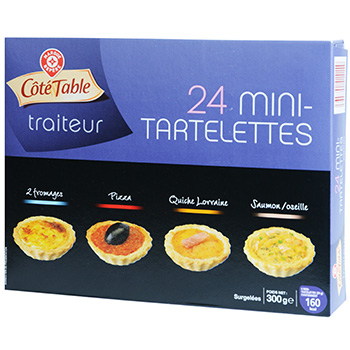 Mini tartelettes Cote Table x24 300g