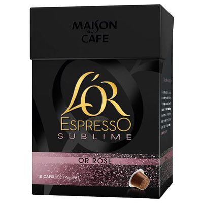 Cafe l'Or espresso Maison Cafe Sublime rose x10 capsules 52g