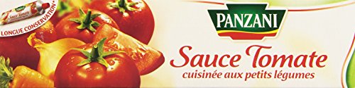 tube sauce tomate cuisinee aux petits legumes panzani 180g