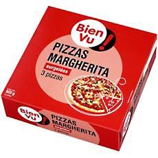 3 Pizza margherita BIEN VU, 900g