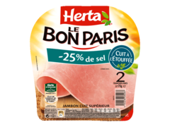 Jambon le bon paris Herta 2 tranches -25% de sel 70g