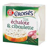 Fromage à tartiner Les Croisés Echalotte/Ciboulette 150g