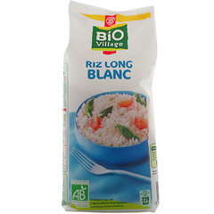 Riz long blanc bio Bio Village 500g