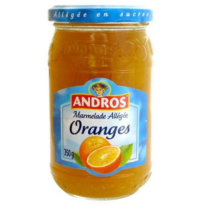 Andros confiture allegee oranges 350g