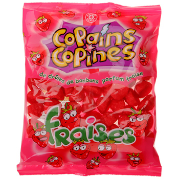 Bonbons fraises Copains Copines 300g