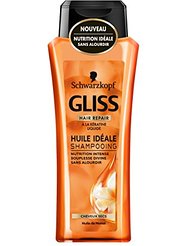 Gliss Shampooing pour Cheveux Secs Huile Idéale Monoï Flacon de 250 ml