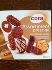 Cora assortiment biscuits prestige au chocolat suisse 200g