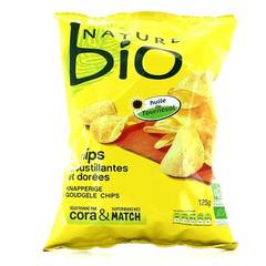 Chips bio croustillantes et dorees