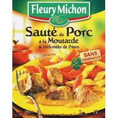 Saute de porc sauce moutarde et meli melo de pates FLEURY MICHON, 290g