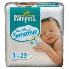 couches new baby sensitive taille 1 x23 pampers