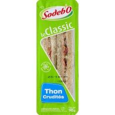 Sandwich pain complet thon crudites SODEBO, 145g