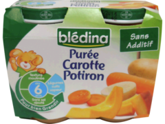 Petits pots pour bebe pomme de terre et carottes BLEDINA, des 4 mois, 2x200g