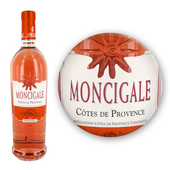 Vin rose Cotes de Provence Montcigale 75cl