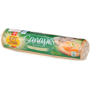 Canapes ronds Epi d'Or Seigle 250g