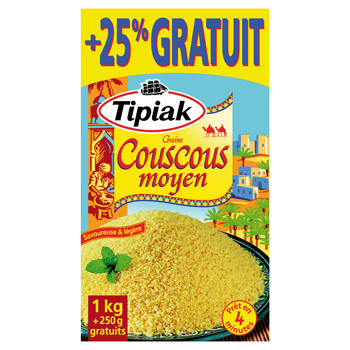 Tipiak couscous moyen 1kg