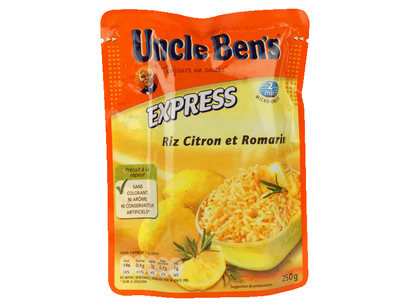 Uncle Ben's riz solution express 2mn citron/romarin 250g