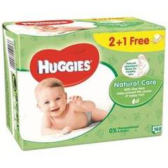 Lingettes huggies natural care 2recharges