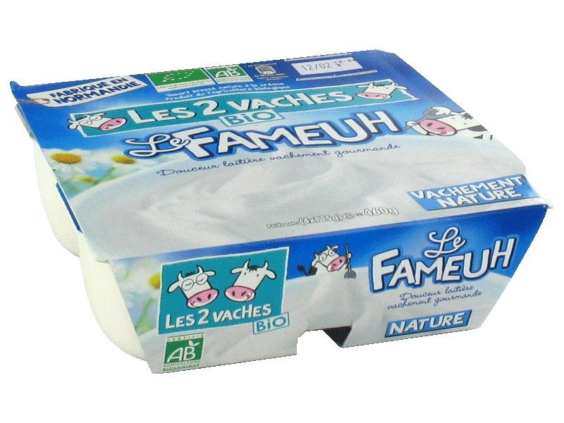Le Fameuh - Yaourt brasse nature a la creme Fabrique en Normandie.