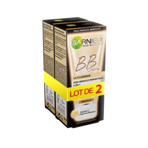 Garnier BB Crème Soin Anti-âge 5-en-1 Moyen 50 ml - Lot de 2