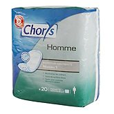 Serviettes incontinence Chorys Légères Homme, niv1 x20