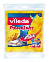 Vileda Power 2-in-1 Sponge Cloth, Pack of 3