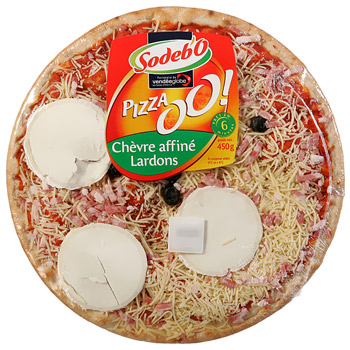 Pizza Sodebo OO! Chevre lardons 450g