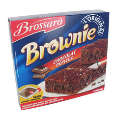 brownie chocolat pepites brossard 285g