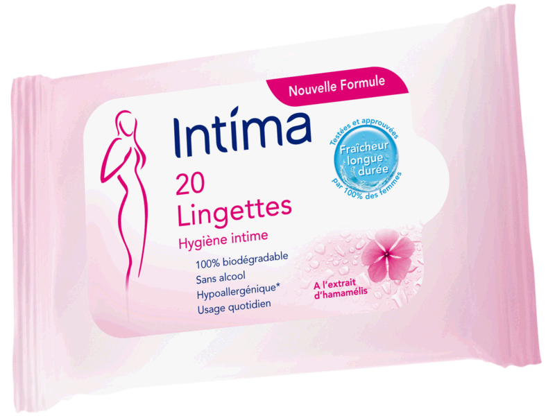 Lingettes intimes Intima x20