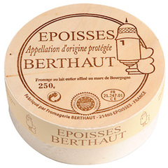 Epoisses de Bourgogne AOP au lait pasteurise BERTHAUT, 24%MG, 250g