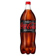 Coca Cola Zero - Soda au cola zéro sucres les 2 bouteilles de 1,5 l