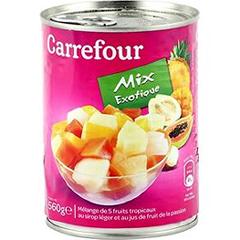 Fruits au sirop 5 fruits Carrefour