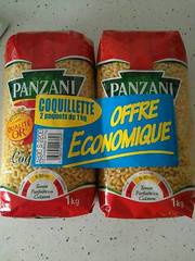Panzani coquillettes 2x1kg 