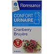 Gélules Confort Urinaire cranberry bruyère FLORESSANCE, 30 unités, 14g