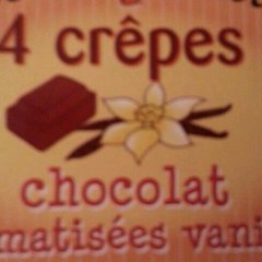 4 Crepes fourrees au chocolat aromatisees a la vanille Trillaud, 160g