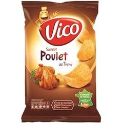 Vico Chips saveur poulet au thym le paquet de 120 g