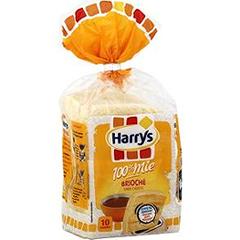 Harry's, 100% Mie - Pain de mie brioche sans croute, le paquet de 10 tranches - 285 g