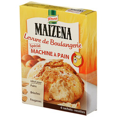Levure boulangere MAIZENA, 6 sachets, 33g