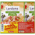 Auchan lardon nature 2x150g