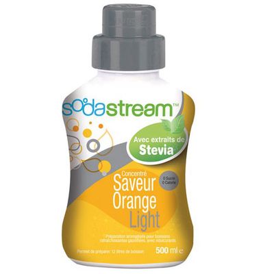 Sirop concentre special boisson gazeuse - Orange light avec Stevia