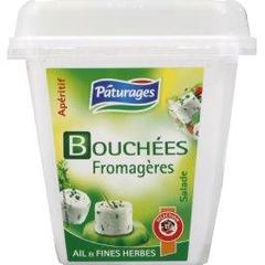 Bouchees fromageres, ail et fines herbes, le pot, 120g