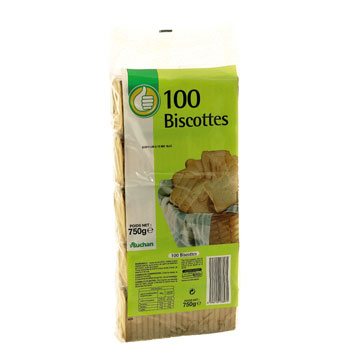 100 biscottes auchan pouce 1 x 750g