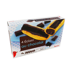 eclairs au chocolat auchan 4x50g