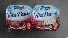 Vita'pause stracciatella, specialites laitieres sucrees aux copeaux de chocolat, 2 x 150g, 300g