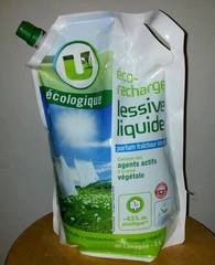 Lessive liquide fraicheur intense U Ecologique, 30 doses, 2l