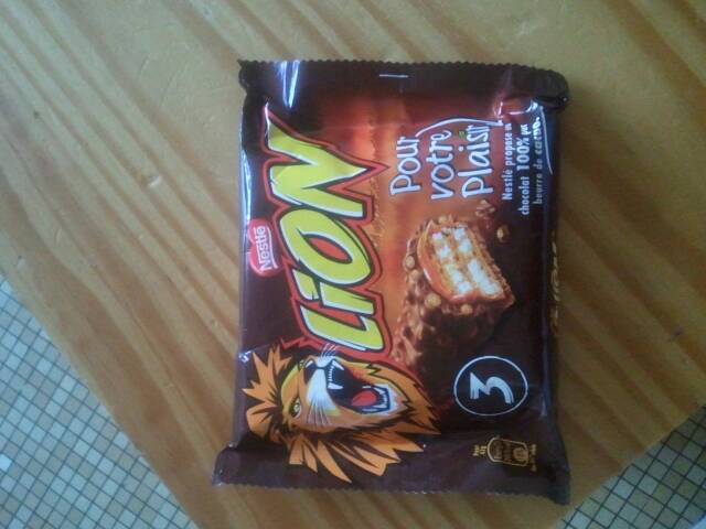 Lion Barres Chocolatées Paquet de 3