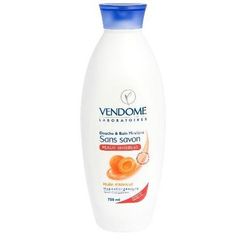 Laboratoires Vendôme - Douche et Bain sans Savon - Peaux Sensibles - Abricot - Flacon 750 ml