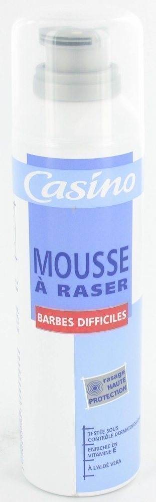 CASINO Mousse à raser - Barbe difficile - Sans par